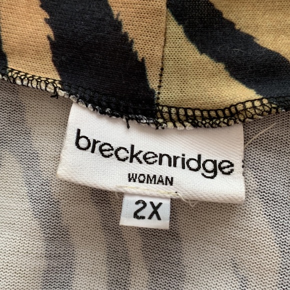 Chic Breckinridge Animal Print Open Front Cardigan. Great pre-owned condition. - Picture 3 of 4